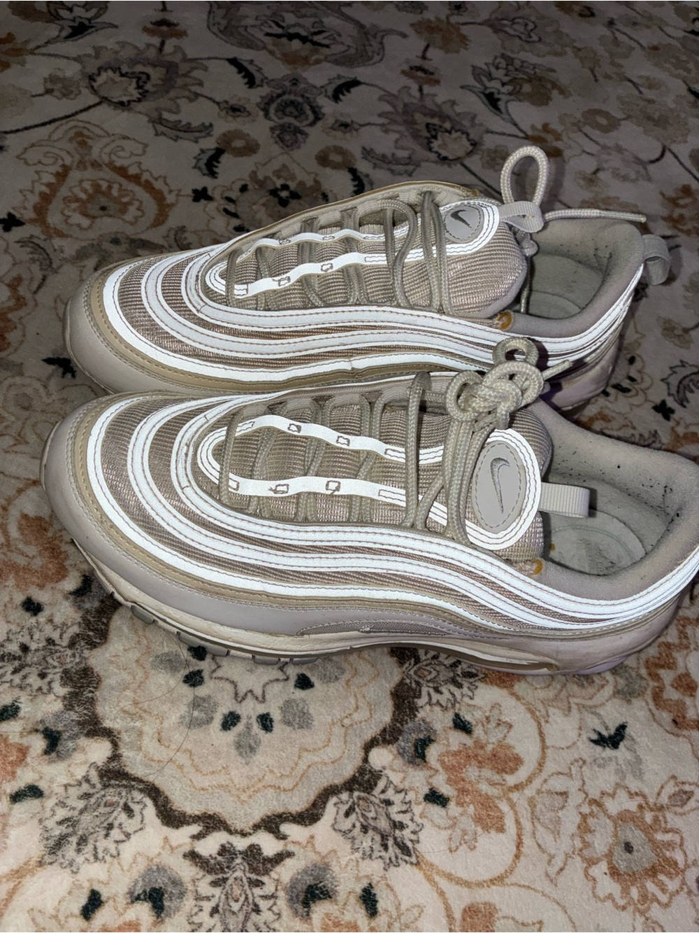 Nike Air Max 97 Sneakers in Beige and White